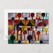 Klee - Kamel in Rhythmischer Baumlandschaft Klein ポストカード (正面/裏面)