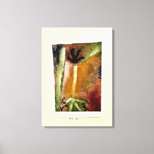 Klee - Little Tree、抽象芸術・アート キャンバスプリント (正面)