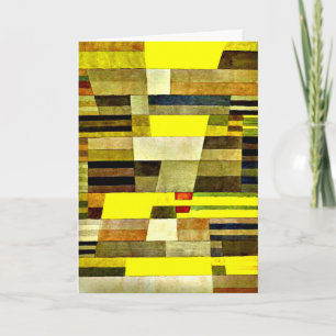 Klee - Monument, colorful abstract artwork カード