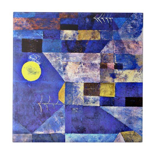 Klee - Moonlight、ポール・クレー絵画ズ タイル (正面)