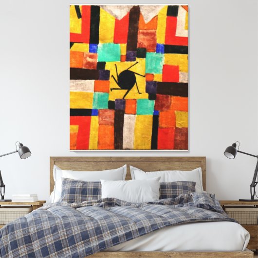 Klee - Musee Aix Large キャンバスプリント (インサイチュ (寝室))