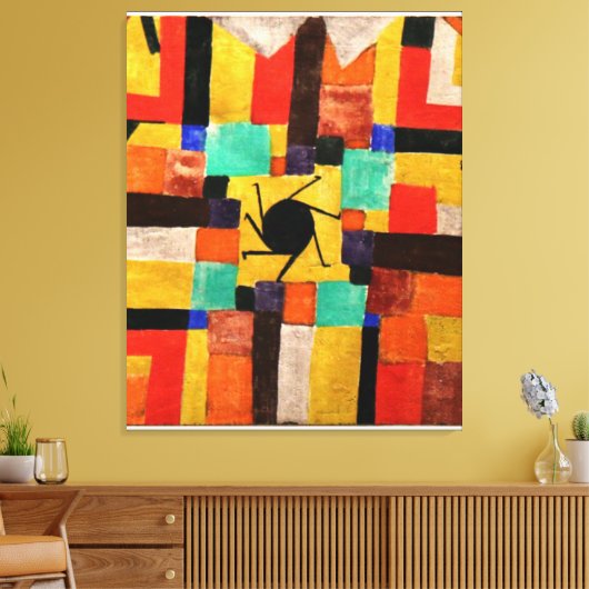 Klee - Musee Aix Large キャンバスプリント (インサイチュ (リビング))