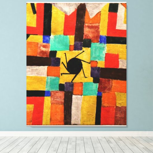 Klee - Musee Aix Large キャンバスプリント (インサイチュ (ウッドフロア))