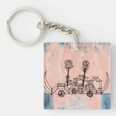 Klee - Old Steamboat、抽象芸術・アート キーホルダー (正面)