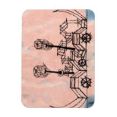 Klee - Old Steamboat、抽象芸術・アート マグネット (縦)