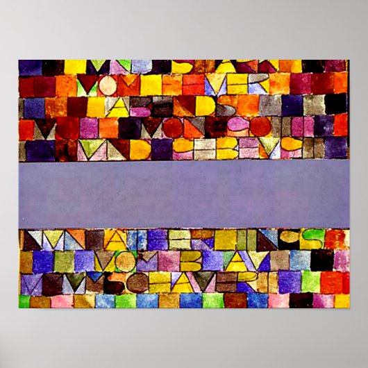 Klee - Once Emerged from the Gray of Night ポスター (正面)