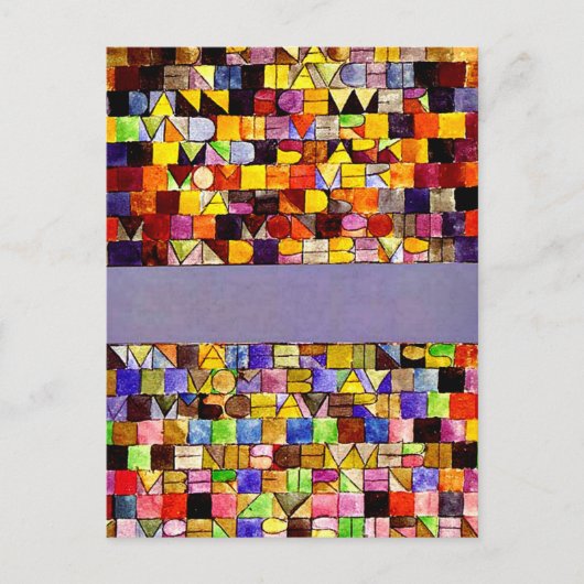 Klee - Once Emerged from the Gray of Night ポストカード (正面)