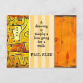 Klee - Paul Klee絵画と引用 ポストカード (正面)