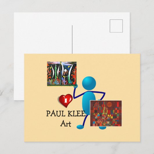 Klee - Paul Klee Art ポストカード (正面/裏面)