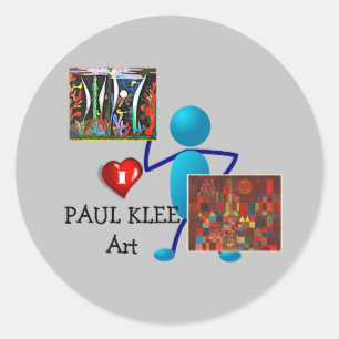 Klee - Paul Klee Art ラウンドシール