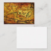 Klee - Pictorial Still Life,抽象芸術・アート ノートカード (正面/裏面)