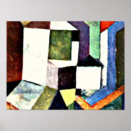 Klee - Pious Northern Landscape-1917 ポスター (正面)