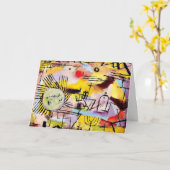 Klee - Rising Sun、有名絵画なKlee カード (黄色い花)