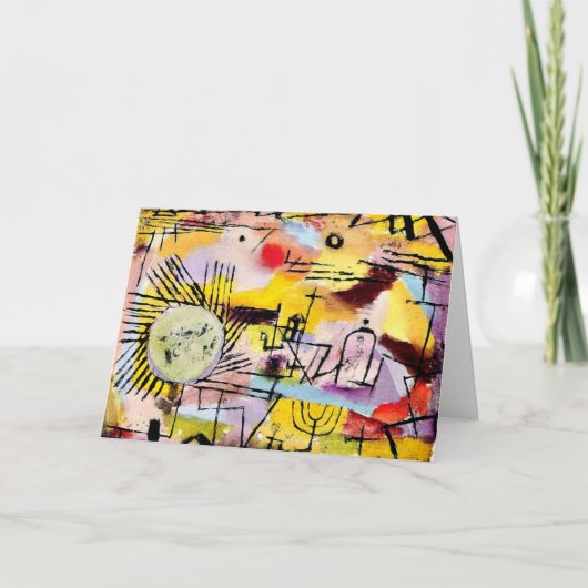 Klee - Rising Sun、有名絵画なKlee カード (正面)