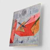Klee - Short Sea Voyage スクエア壁時計 (傾斜)