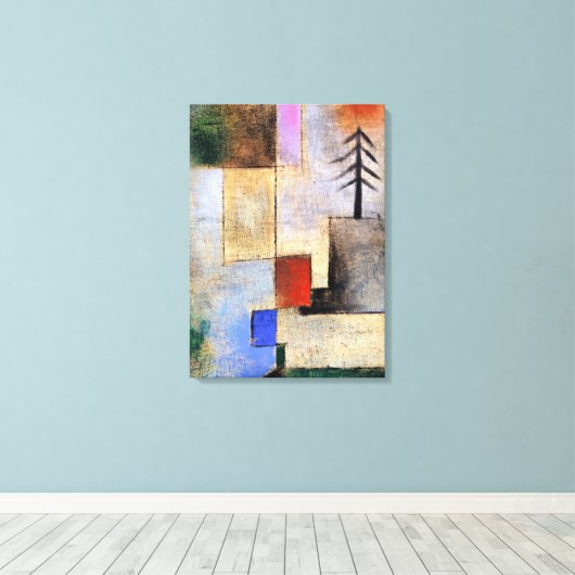 Klee - Small Fir写真 キャンバスプリント (インサイチュ (ウッドフロア))