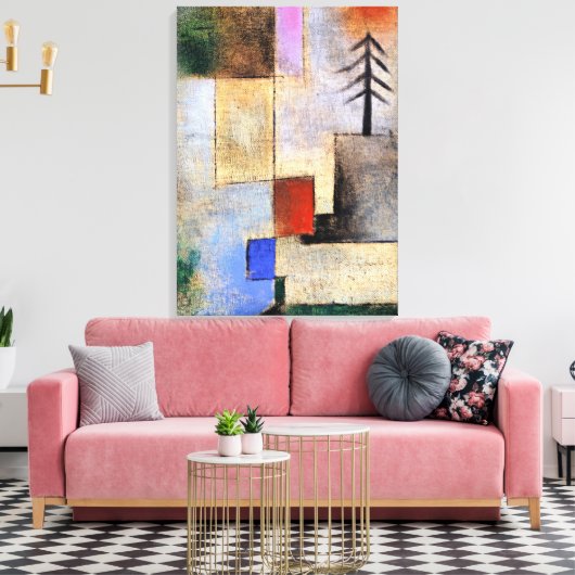 Klee - Small Fir写真 キャンバスプリント (インサイチュ (リビング))