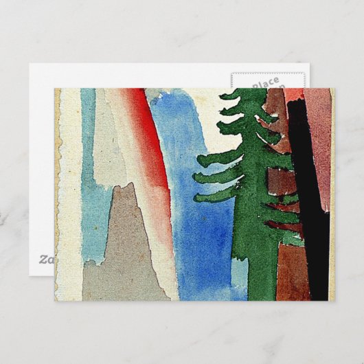 Klee - The Fir ポストカード (正面/裏面)