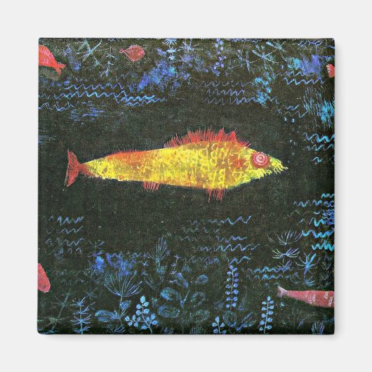 Klee - The Goldfish, 1925年のアートワーク マグネット (正面)