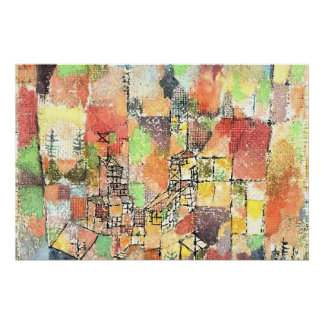 Klee - Two Country Houses ポスター