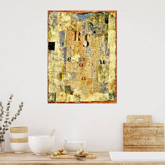 Klee - Vocal Fabric of the Singer Rosa Silber ポスター (キッチン)