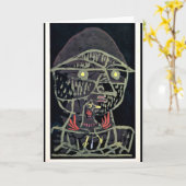 Klee - Vogelfanger, abstract art カード (黄色い花)