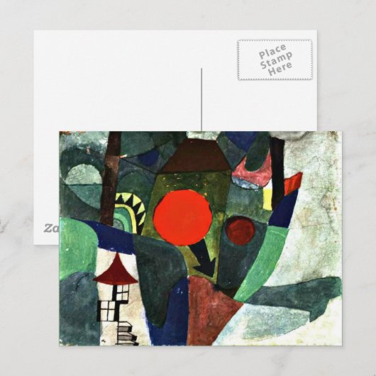 Klee - With the Setting Sun ポストカード (正面/裏面)