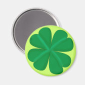 Kleeblatt vierblättrig Glücksbringer マグネット (正面/裏面)