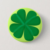 Kleeblatt vierblättrig Glücksbringer 缶バッジ (正面)
