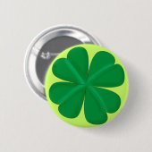 Kleeblatt vierblättrig Glücksbringer 缶バッジ (正面&裏面)