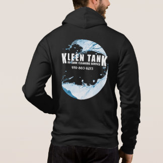 Kleen Tank Blue 裏デザインジップアップフーディー パーカ