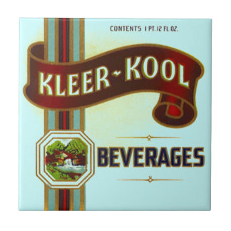 Kleerのかっこいい飲料のBevのタイルを広告するヴィンテージ タイル