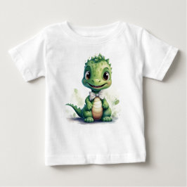 Kleine groene Dino ベビーTシャツ