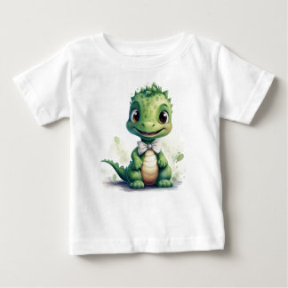 Kleine groene Dino ベビーTシャツ