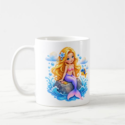 Kleine Meerjungfrau コーヒーマグカップ (左)