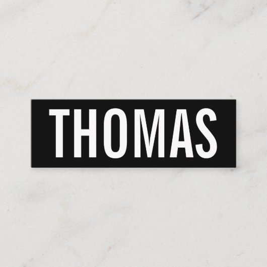 Kleine Moderne Visitenkarten Vorlage - スキニー名刺 (正面)