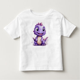 Kleine Paarse Dino トドラーTシャツ