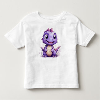 Kleine Paarse Dino トドラーTシャツ