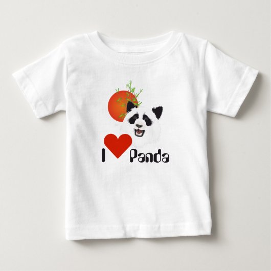 Kleine Panda (Ailurus fulgens) - Shirt ベビーTシャツ (正面)