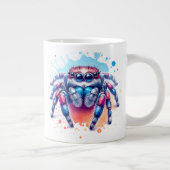 Kleine Springspinnen Grafik ジャンボコーヒーマグカップ (右)