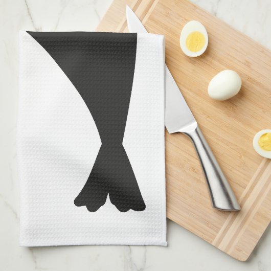 Kleine süße Robbe キッチンタオル (四つ折り)