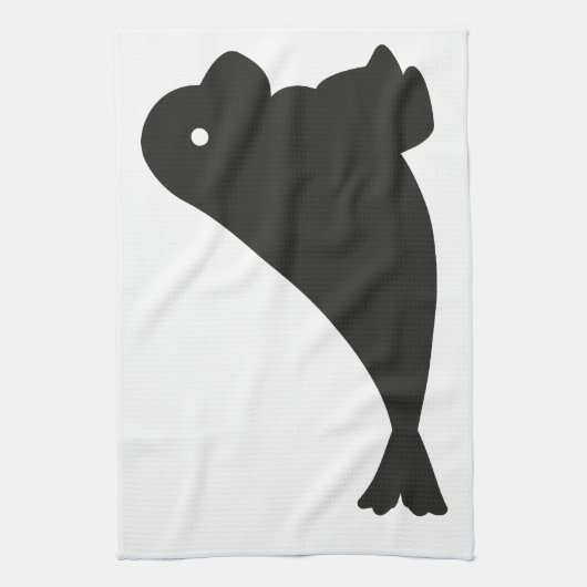 Kleine süße Robbe キッチンタオル (縦)