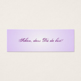 Kleine Tischkarten für die Hochzeitstafel