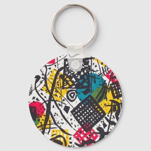 Kleine Welten V (Small Worlds V) Wassily Kandinsky キーホルダー (正面)