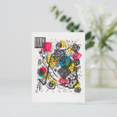 Kleine Welten V (Small Worlds V) Wassily Kandinsky ポストカード (スタンド正面)