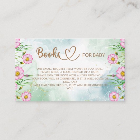 Kleine Wildflower Kommt Auf Den Weg Bücher für das エンクロージャーカード (正面)