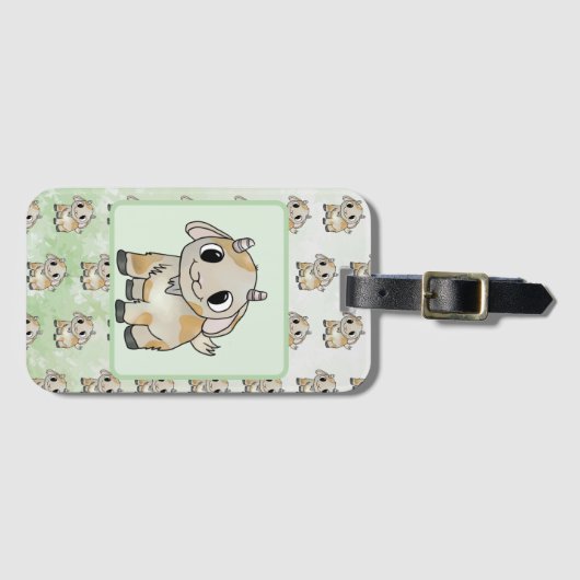 kleine Ziege   Gepäckanhänger ラゲッジタグ (正面横)