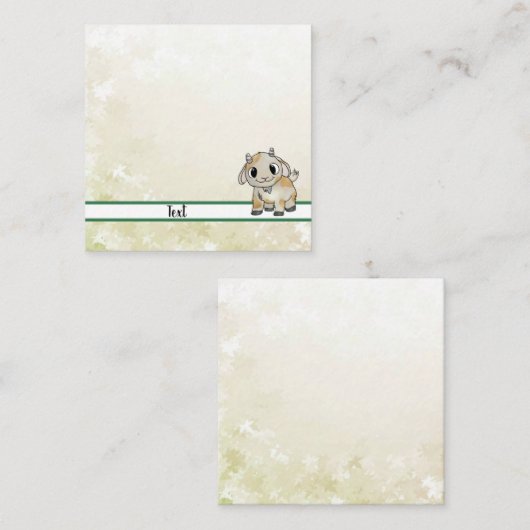 kleine Ziege Post-it Klebezettel ノートカード (正面/裏面)
