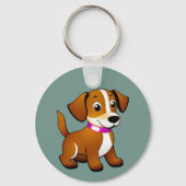 Kleiner brauner Hund, stehend -  キーホルダー (裏面)