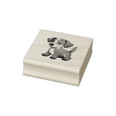 Kleiner brauner Hund, stehend - ラバースタンプ (スタンプ)